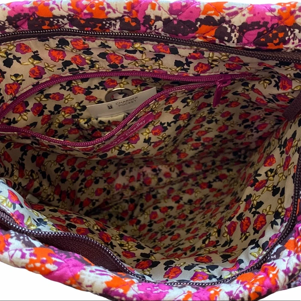 Vera Bradley iconic triple zip hipster